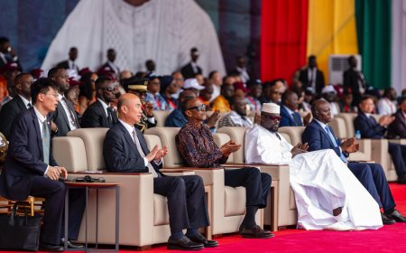 Perezida Kagame mu muhango wo gutangiza umushinga wa Simandou muri Guinée